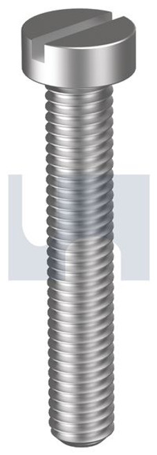 Metal Thread Cheese Slot Ss316 M6 X 40 Din84 Pk100