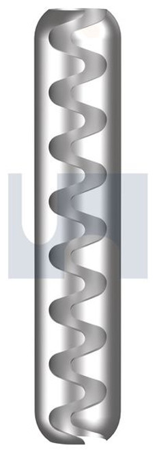 Spring Wave Pin Ss420 M6 X 20 Jis B 2808:1999 Pk100