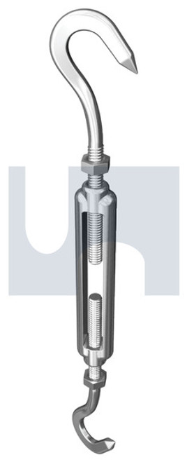 Turnbuckle Hook+Hook Ss316 M10 X 150 Hec