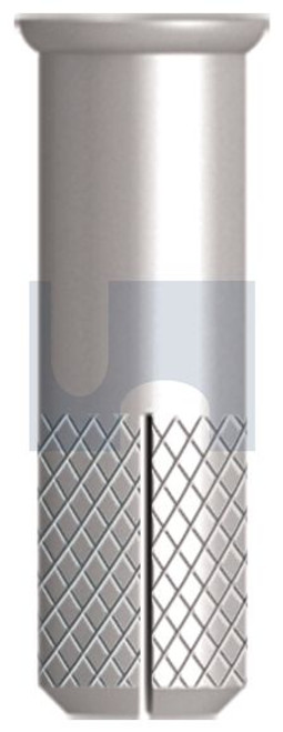 Drop-In Anchor With Lip Zinc Yellow Passivate M12 X 50 Knurled Body