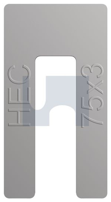 Packing Shims Window Aluminium 3 X 75 Hec