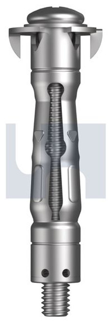 Hollow Wall Anchor Standard Zinc Plated (Rohs Compliant) M4 X 41 Hec