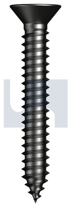 Self Tapper Csk Phil Zinc Black Passivate #6-20 X  1-1/2 Ansi B18.6.4 Type Ab