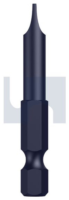 Power Slotted S2 Alloy Steel Sl8 X 50 Standard Drive Bit 1/4