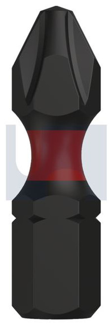 Insert Phillips S2 Alloy Steel Black Ph2 X 25 Impax Drive Bit 1/4