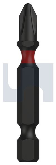 Power Phillips S2 Alloy Steel Black Ph3 X 100 Impax Drive Bit 1/4