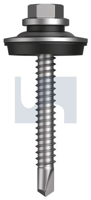 Metal Sds Aluminium Seal Hex R1000 Bi-Metal 304 Stainless #14-14 X 52 Hec / Bi-Metal 304