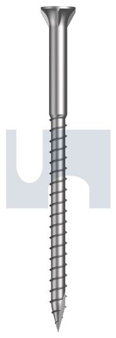 Type 17 Bugle Batten-4 Rib 316 Stainless #8-10 X 75 Square Drive