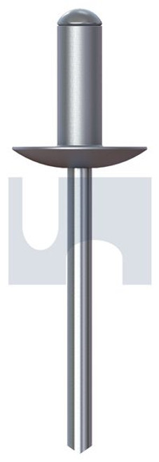 Rivet Dome Head Large Flange 304 Stainless #66 73-304Stst - Stainless