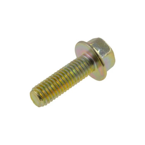 Flange Bolt Grade 8.8 M8 x 12 Zinc Yellow Non-Serrated