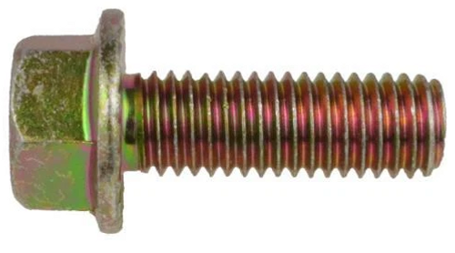 Flange Bolt Grade 8 UNC 1/2" x 1-1/4" Zinc Yellow Serrated