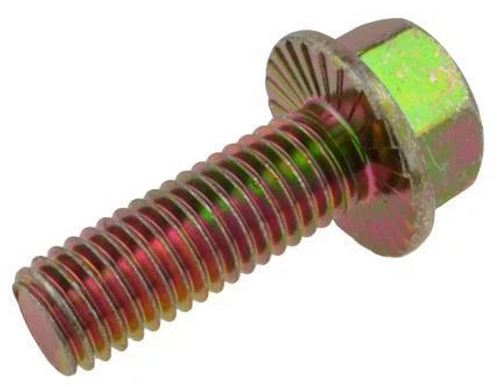 Flange Bolt Grade 8 UNC 1/2" x 2" Zinc Yellow Serrated