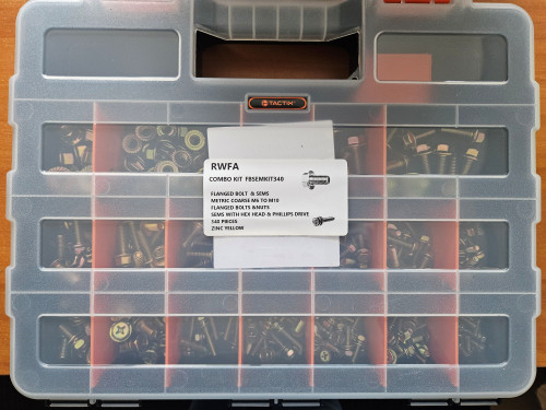 Metric Flange & SEM Bolt Combo Kit (340 pcs)