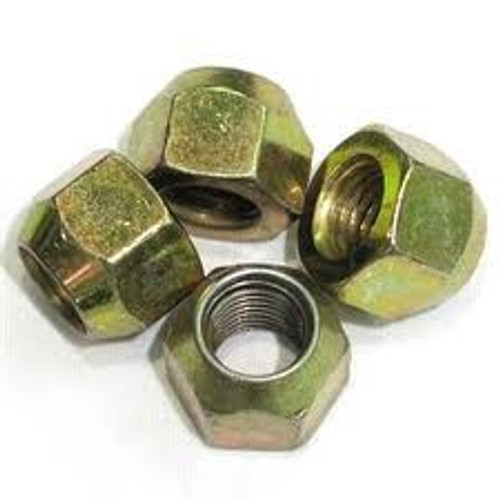 9/16" UNF Wheel Nut Zinc Yellow