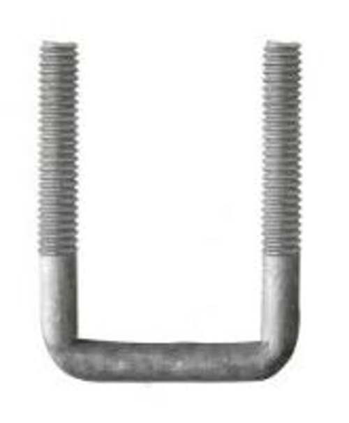 50mm x 250mm (1/2" BSW 2 x 10) Galvanised Square U-Bolts 50mm x 250mm (1/2" BSW 2 x 10) Galvanised Square U-Bolts