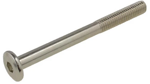 M6 x 70 Furniture Connector Bolt Nickel Finish