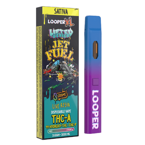 THCA Disposable Vape Pen - Live Resin - 3 gram - Sativa - Jet Fuel