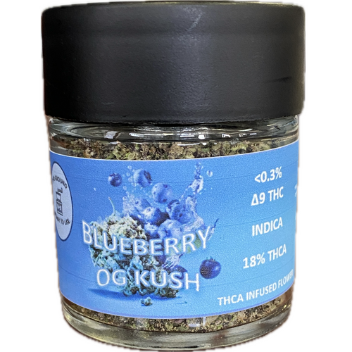 Flower - Delta 9 THC-A - Ready to Use - Blueberry OG Kush (Indica) 7 grams