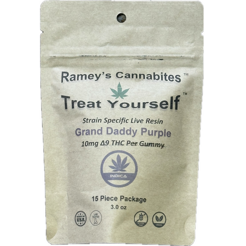 Ramey's Cannabites Delta 9 THC Strain Specific Gummy - Grand Daddy Purple