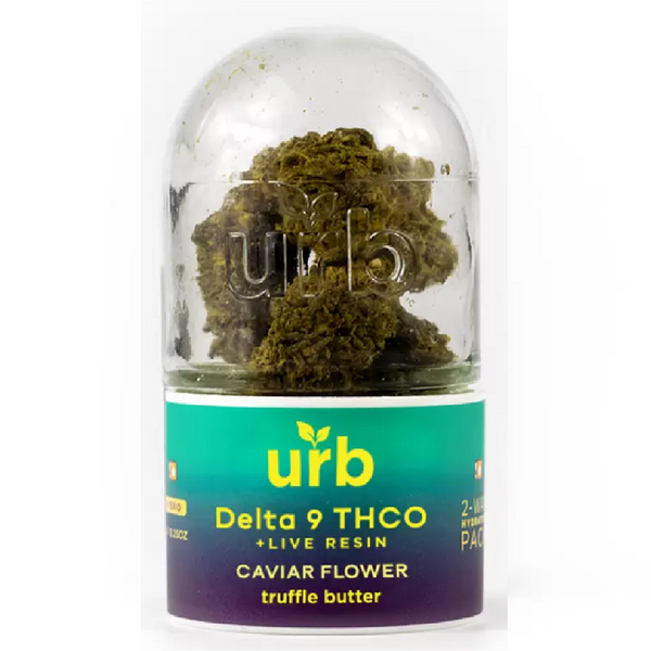 Flower - Delta 9 THCO + Live Resin Caviar Flower - Truffle Butter  (Hybrid) 7 grams