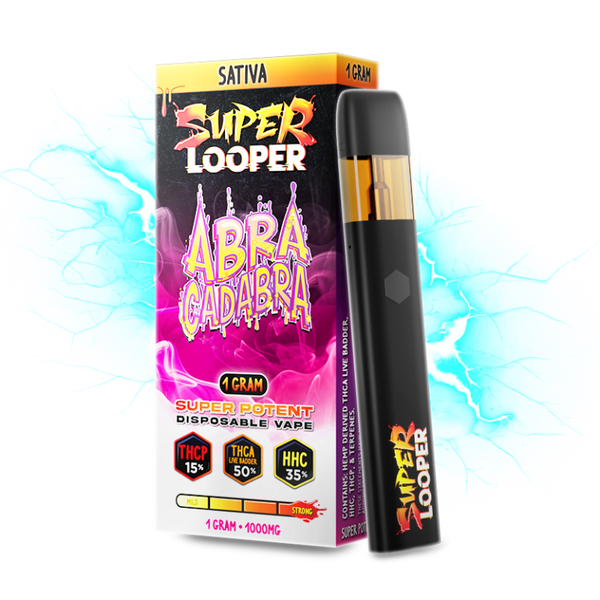 Super Looper THCA THCP D9 HHC Disposable Vape Abra Cadabra