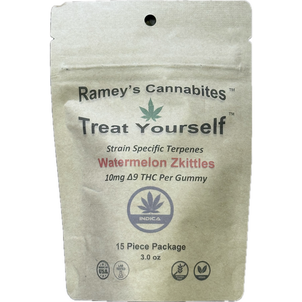 Ramey's Cannabites Delta 9 THC Strain Specific Gummy - Watermelon Zkittles