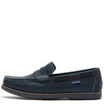 Chatham Shanklin Men's Slip On Boat Shoes Navy Blue