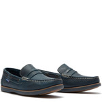 Chatham Shanklin Men's Slip On Boat Shoes Navy Blue
