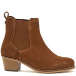 Chatham Barbury Women's Suede Mid-Heel Chelsea Boots Tan