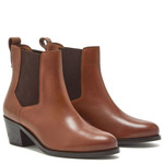 Chatham Barbury Women's Leather Mid-Heel Chelsea Boots Tan