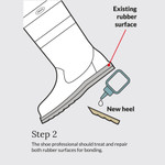 Dubarry Replacement Boot Heel Piece