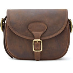 Chatham Oiled Leather Cartridge Bag Brown