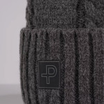 Pelle Petterson Cabane Knitted Hat Dark Grey Melange