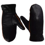 Pelle Petterson W Leather Mittens Black