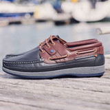 Dubarry Atlantic Men's Boat Shoes Navy/Mahogany