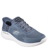 Skechers Bounder 2.0 Emerged Men's Hands Free Slip In Trainers Slate Blue