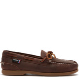 Chatham Olivia G2 Women's Slip On Boat Shoes Chocolate