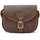 Chatham Oiled Leather Cartridge Bag Brown