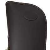 Chatham Pull Up Leather Gun Slip Dark Brown