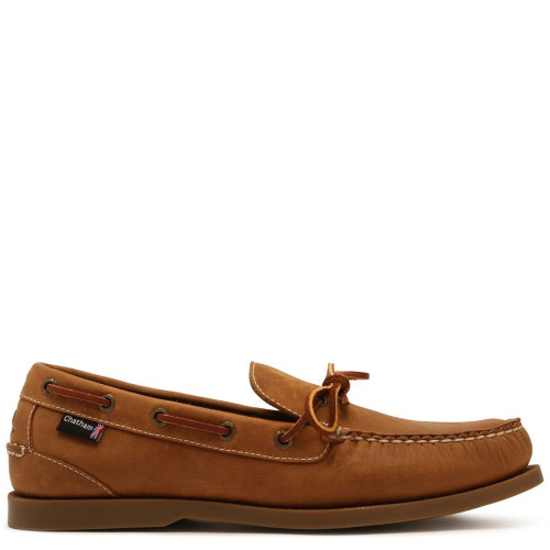Chatham Saunton G2 Men's Slip On Boat Shoes Walnut