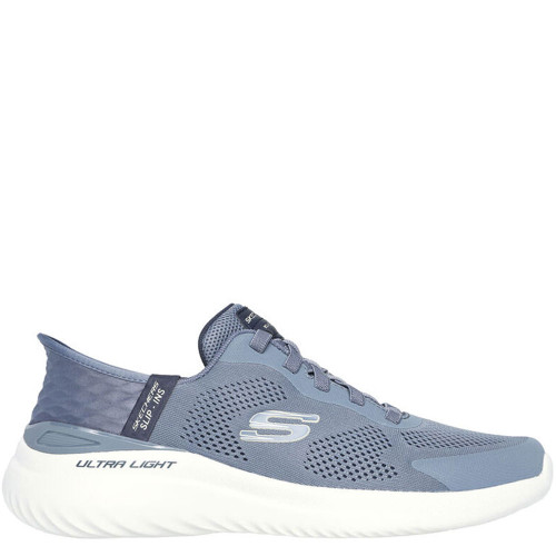Skechers Bounder 2.0 Emerged Men's Hands Free Slip In Trainers Slate Blue