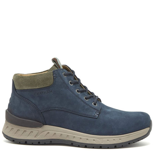 Chatham Bereleigh Men's Leather Chukka Boots Navy Blue