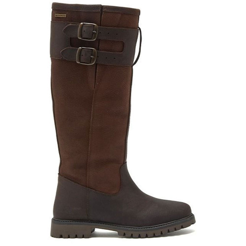 Chatham Sandown II Waterproof Leather Wide Fit Riding Boot Dark Brown