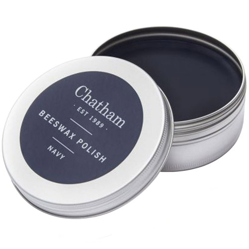 Chatham Natural Beeswax Leather Polish Navy
