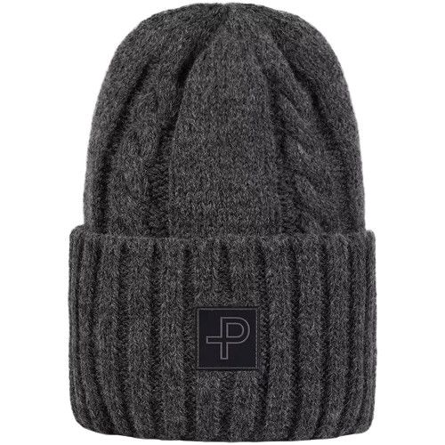 Pelle Petterson Cabane Knitted Hat Dark Grey Melange