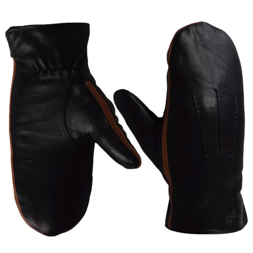 Pelle Petterson W Leather Mittens Black