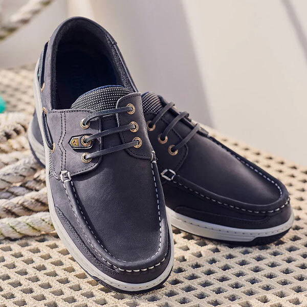 Men's Navy Boat Shoes