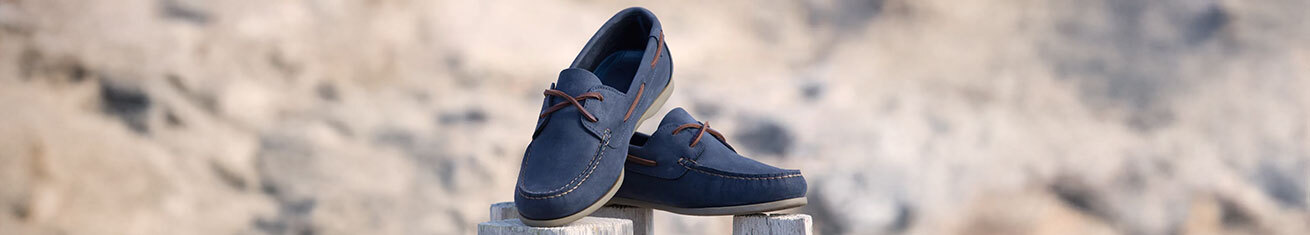 Women's Navy Boat Shoes