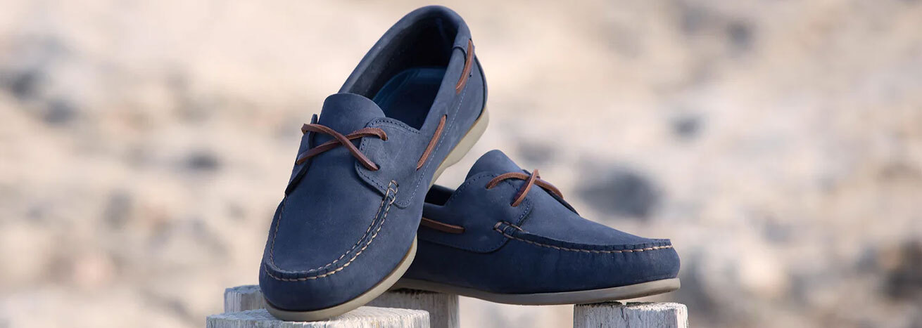 Women's Navy Boat Shoes