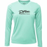 Dennis Friel Dock Masters Tarpon Performance Long Sleeve Shirt in Sea Foam Front